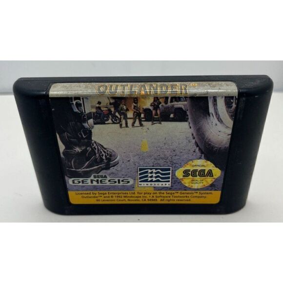 Outlander (Sega Genesis, 1992) Cart Only Authentic Tested & Working - Picture 1 of 7